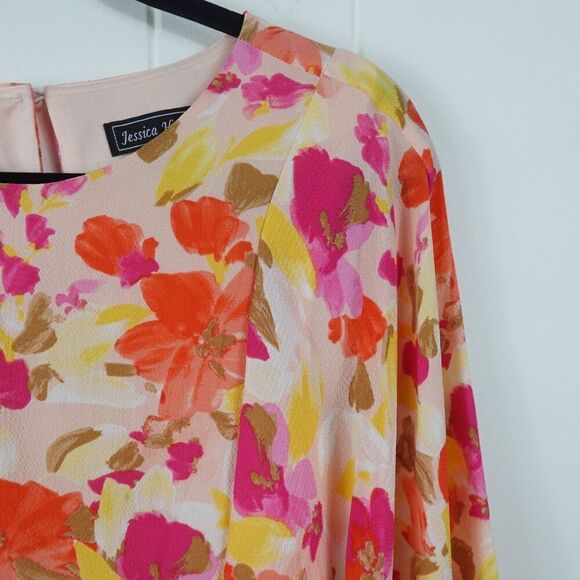 Jessica Howard Womens Floral Fit & Flare Dress Size 14 - Picture 6 of 12